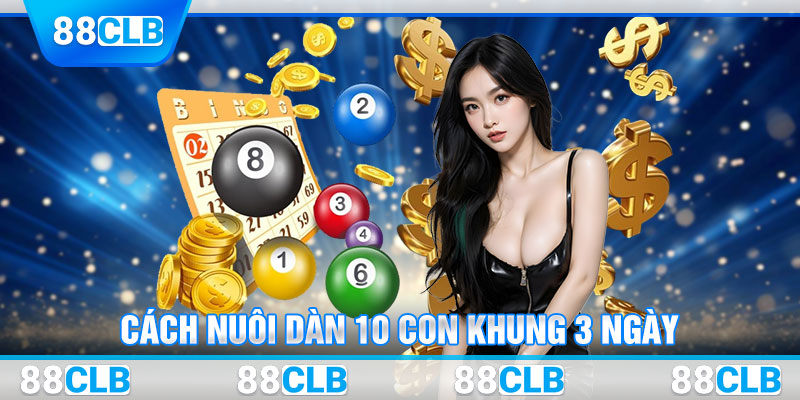 Cách nuôi dàn 10 con khung 3 ngày